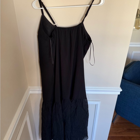 Steve Madden Sz Small Black Ember Flowy Maxi Semi-Sheer Dress Preppy Summer - Picture 4 of 10